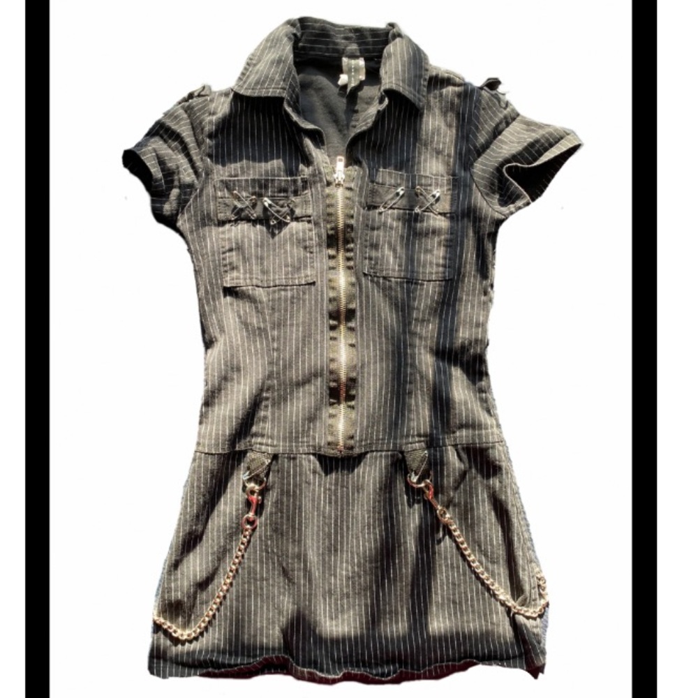 Rare Vintage Y2K Super low fat Bondage Dress